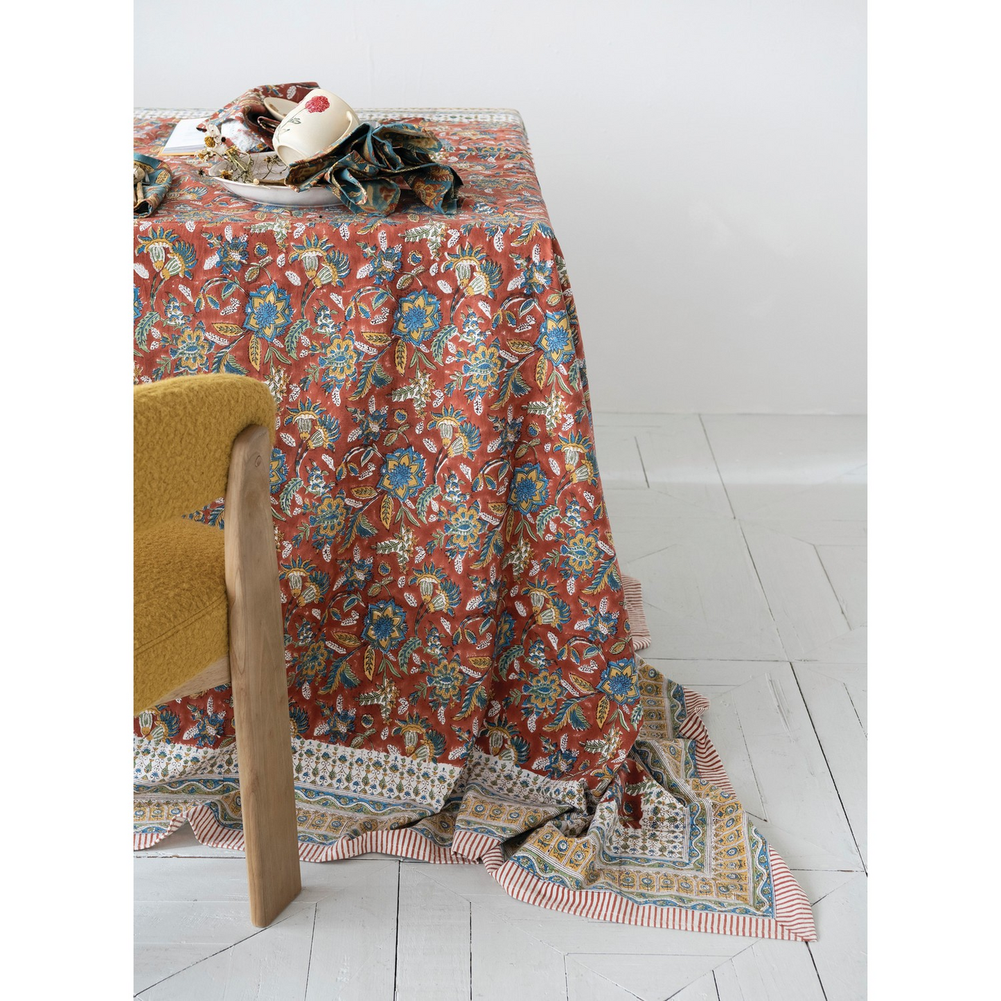 Fall Floral Table Cloth