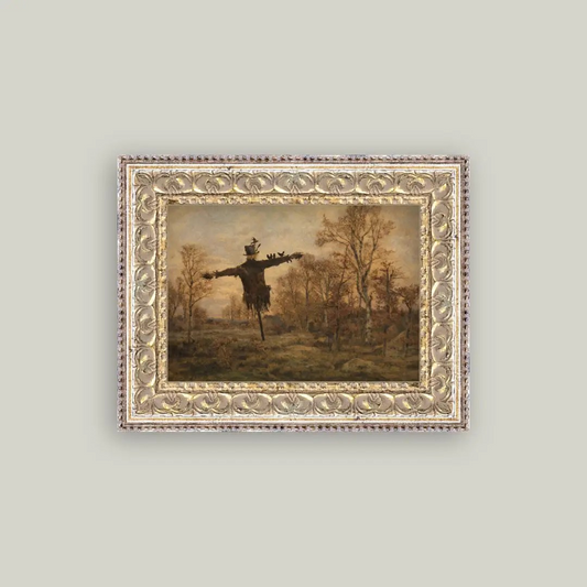 Scarecrow in the Woods Framed Art
