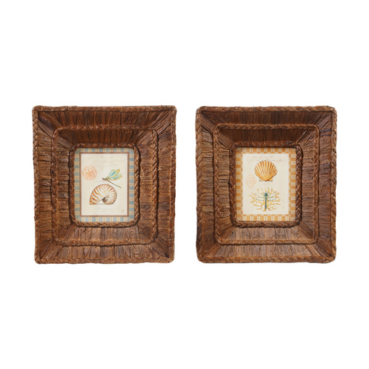 Woven Framed Water Hyacinth