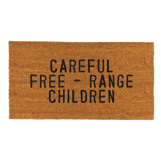 Free-Range Children Door Mat