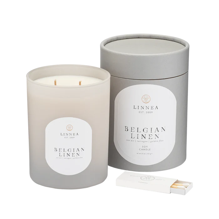 Belgian Linen Candle