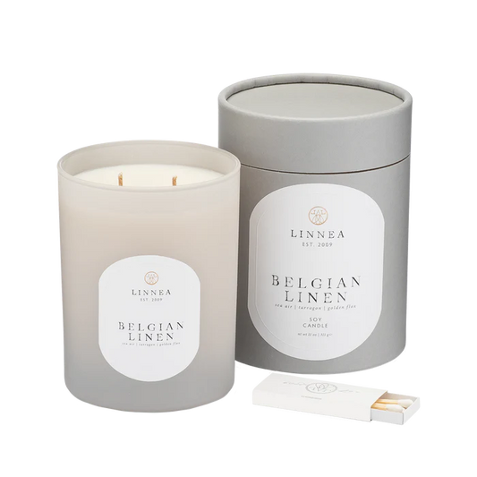 Belgian Linen Candle