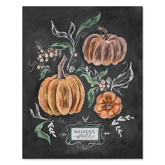 Welcome Fall Pumpkins - Print