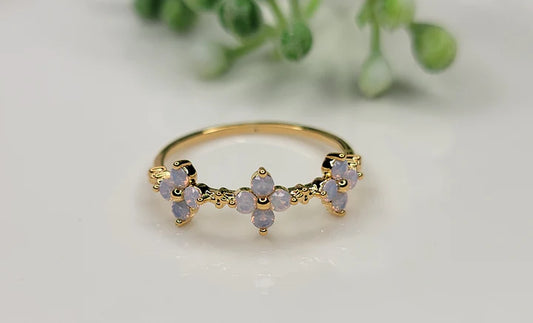 Lavender Floral Ring