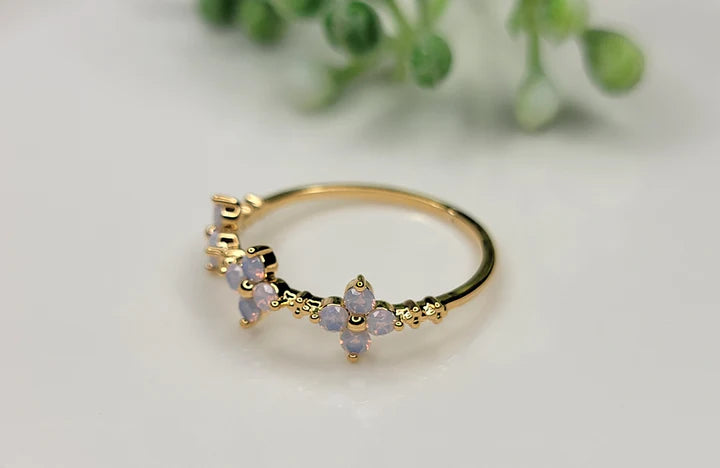 Lavender Floral Ring