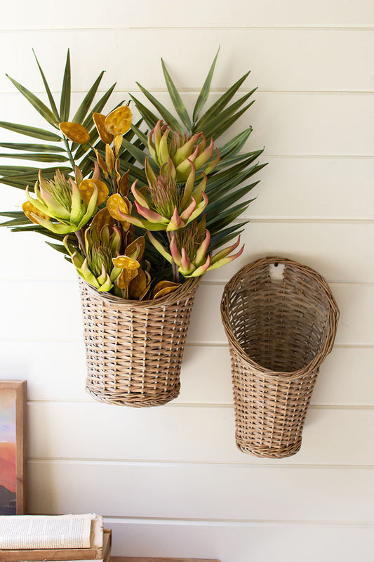 Hanging Wicker Baskets