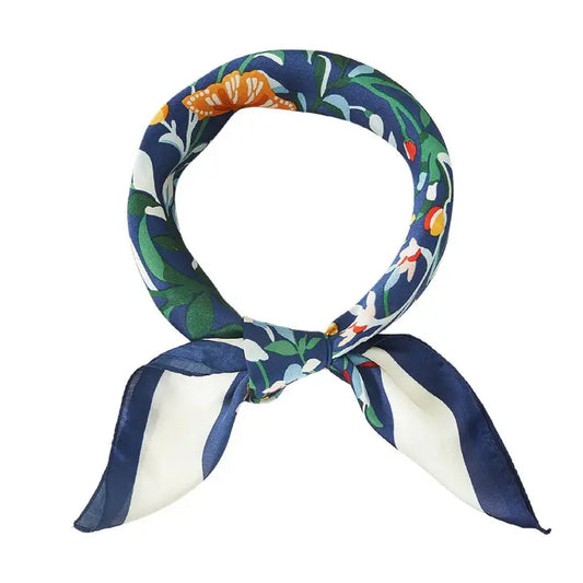 Floral Scarf in Blue